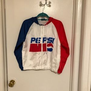 Pepsi long sleeve windbreaker NWT!